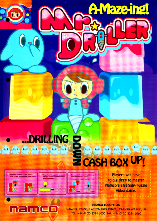 Mr Driller (DRI1-VER.A) MAME2003Plus Game Cover